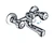 brass bath mixer